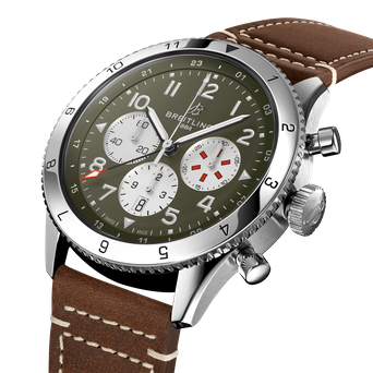 Men's watch / unisex BREITLING, Super AVI B04 Chronograph GMT Curtiss Warhawk / 46mm, SKU: AB04452A1L1X1 | watchphilosophy.co.uk