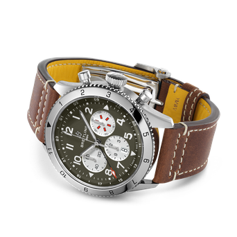 Men's watch / unisex BREITLING, Super AVI B04 Chronograph GMT Curtiss Warhawk / 46mm, SKU: AB04452A1L1X1 | watchphilosophy.co.uk