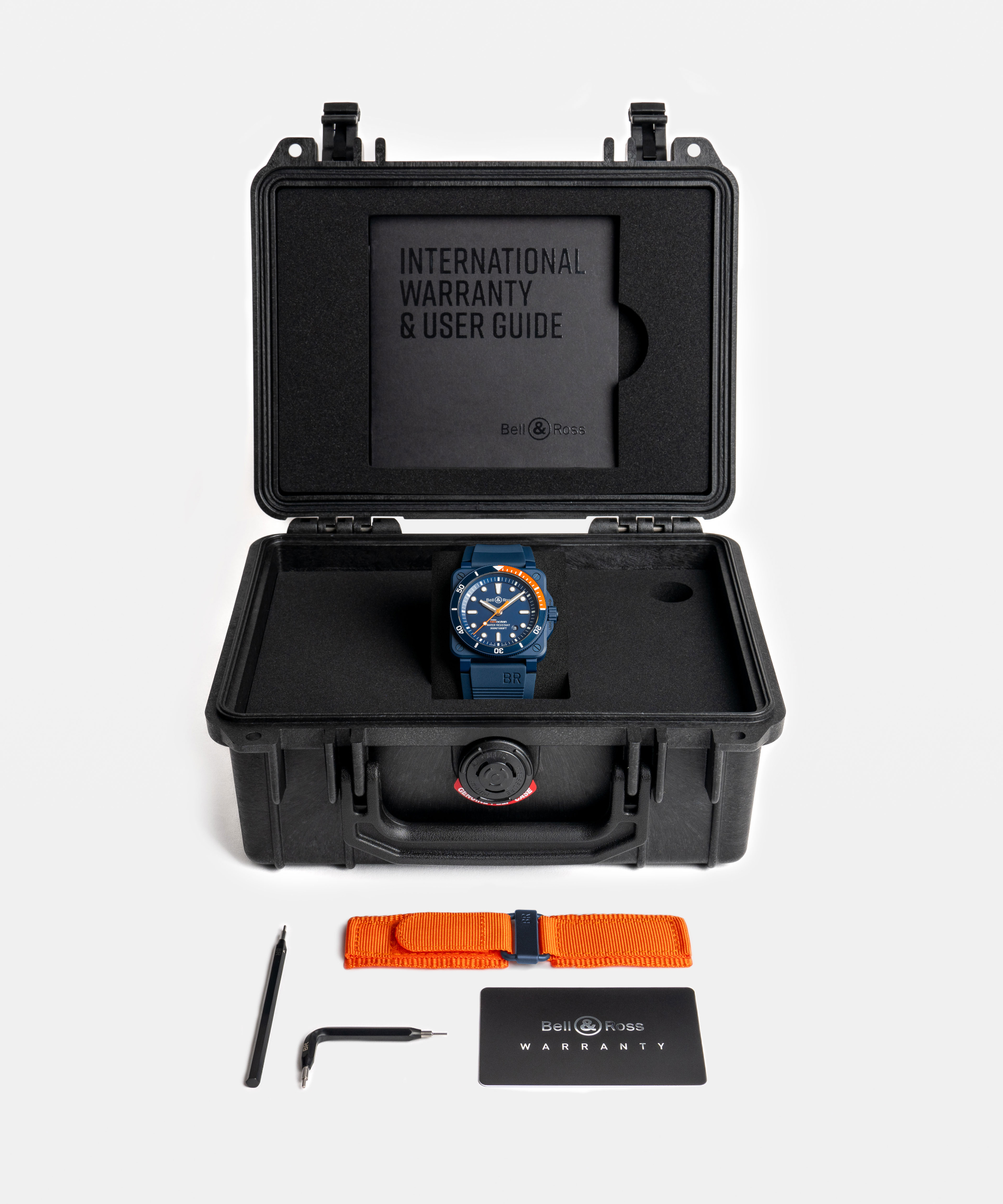 Men's watch / unisex  BELL & ROSS, BR 03 Diver Tara Limited Edition / 42mm, SKU: BR0392-D-TR-CE/SRB | watchphilosophy.co.uk