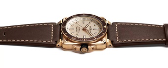 Men's watch / unisex BELL & ROSS, BR 03-92 Diver White Bronze / 42mm, SKU: BR0392-D-WH-BR/SCA | watchphilosophy.co.uk