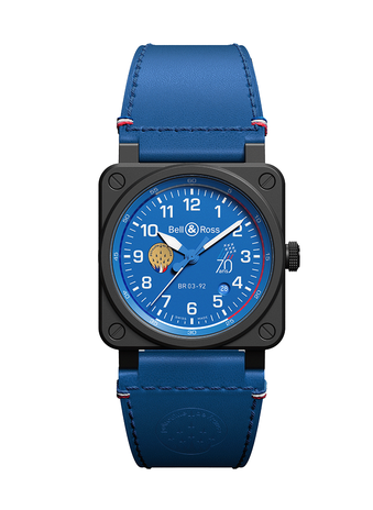 Men's watch / unisex BELL & ROSS, BR 03-92 Patrouille de France 70th Anniversary / 42mm, SKU: BR0392-PAF7-CE/SCA | watchphilosophy.co.uk