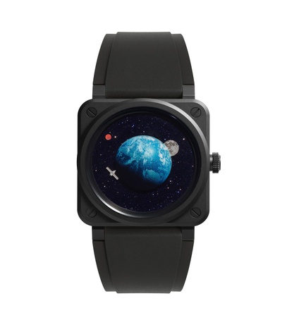 Men's watch / unisex BELL & ROSS, BR 03 Astro Limited Edition / 41mm, SKU: BR03A-EMM-CE/SRB | watchphilosophy.co.uk