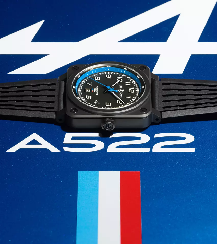 Men's watch / unisex BELL & ROSS, BR 03-92 A522 / 42mm, SKU: BR0392-A522-CE/SRB | watchphilosophy.co.uk