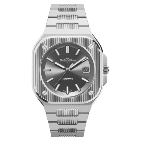 Men's watch / unisex BELL & ROSS, BR 05 Artline / 40mm, SKU: BR05A-BL-GLST/SST | watchphilosophy.co.uk