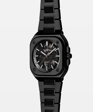 Men's watch / unisex  BELL & ROSS, BR 05 Skeleton Black Ceramic / 41mm, SKU: BR05A-BL-SK-CE/SCE | watchphilosophy.co.uk