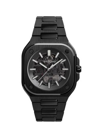 Men's watch / unisex BELL & ROSS, BR 05 Skeleton Black Ceramic / 41mm, SKU: BR05A-BL-SK-CE/SCE | watchphilosophy.co.uk