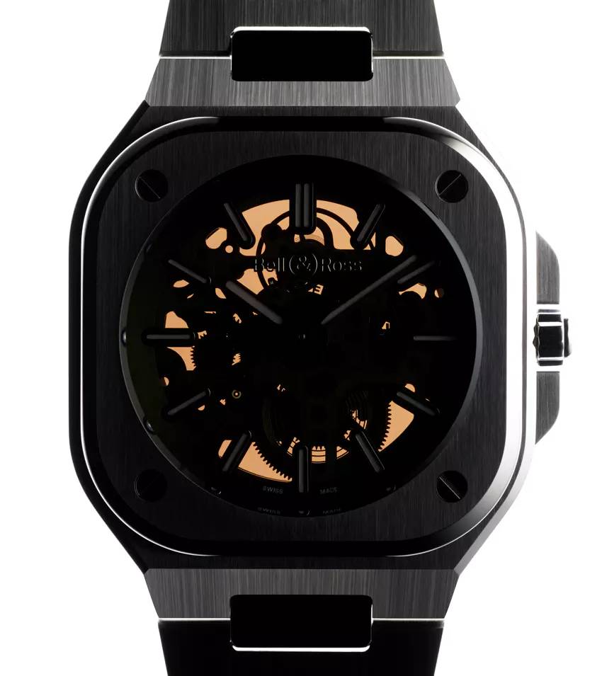 Men's watch / unisex BELL & ROSS, BR 05 Skeleton Golden / 40mm, SKU: BR05A-CH-SKST/SST | watchphilosophy.co.uk