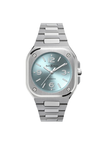 Men's watch / unisex BELL & ROSS, BR 05 Ice Blue Steel / 36mm, SKU: BR05A-S-BU-ST/SST | watchphilosophy.co.uk