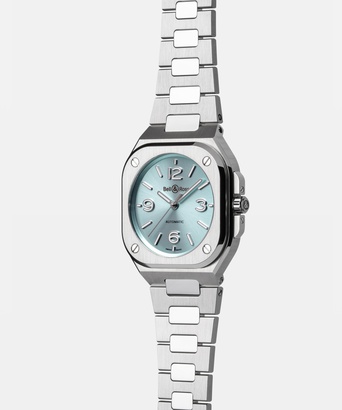 Men's watch / unisex BELL & ROSS, BR 05 Ice Blue Steel / 36mm, SKU: BR05A-S-BU-ST/SST | watchphilosophy.co.uk