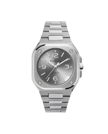 Men's watch / unisex BELL & ROSS, BR 05 Grey Steel / 36mm, SKU: BR05A-S-GR-ST/SST | watchphilosophy.co.uk