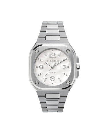 Men's watch / unisex BELL & ROSS, BR 05 Mother of Pearl Steel / 36mm, SKU: BR05A-S-MP-ST/SST | watchphilosophy.co.uk