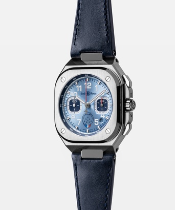 Men's watch / unisex BELL & ROSS, BR 05 Chrono Patrouille de Francel Limited Edition / 42mm, SKU: BR05C-PAF-ST/SCA | watchphilosophy.co.uk