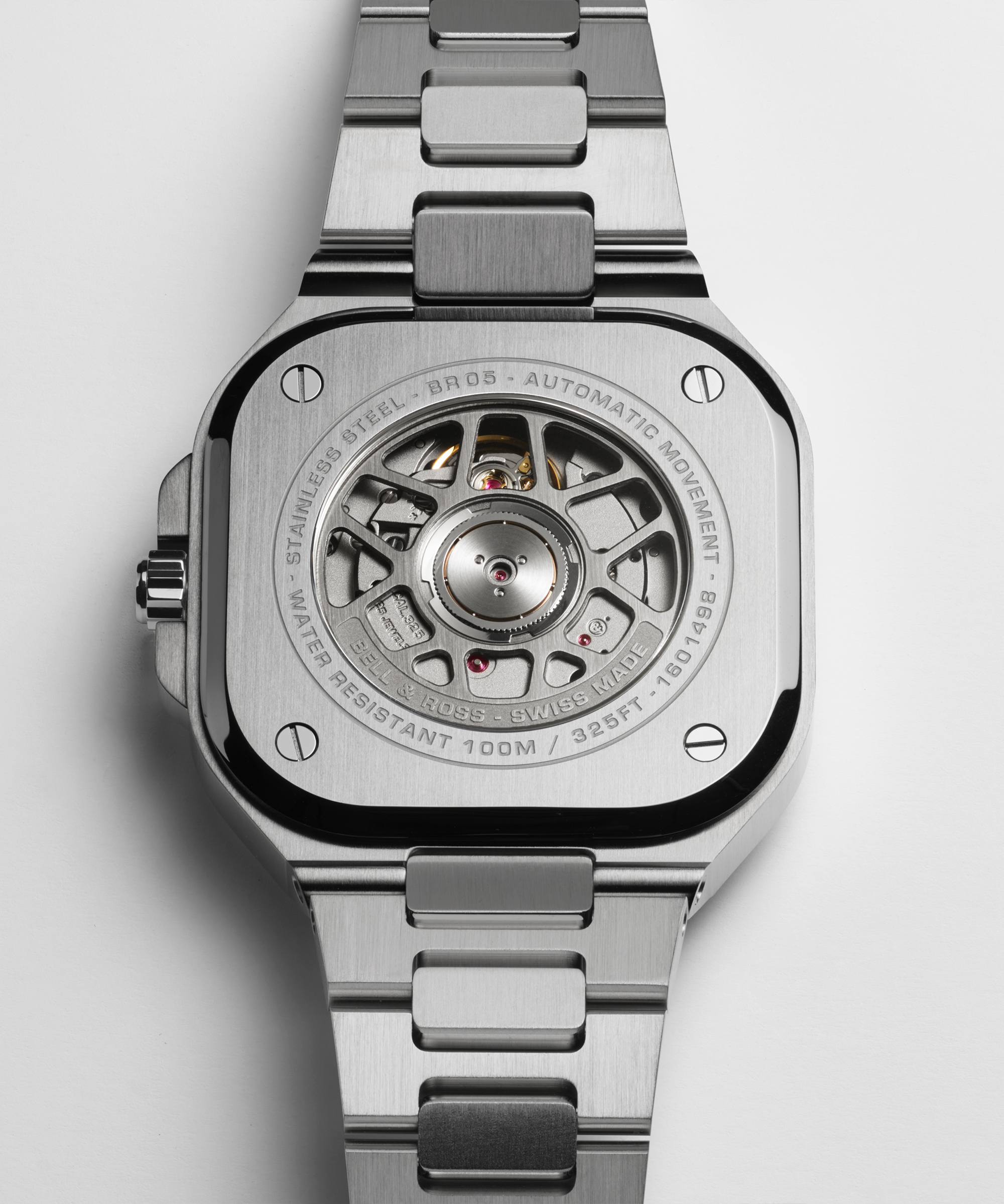Men's watch / unisex BELL & ROSS, BR 05 GMT / 41mm, SKU: BR05G-SI-ST/SST | watchphilosophy.co.uk