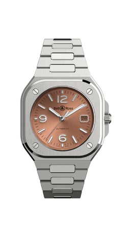 Men's watch / unisex BELL & ROSS, BR 05 Copper Brown / 40mm, SKU: BR05A-BR-ST/SST | watchphilosophy.co.uk