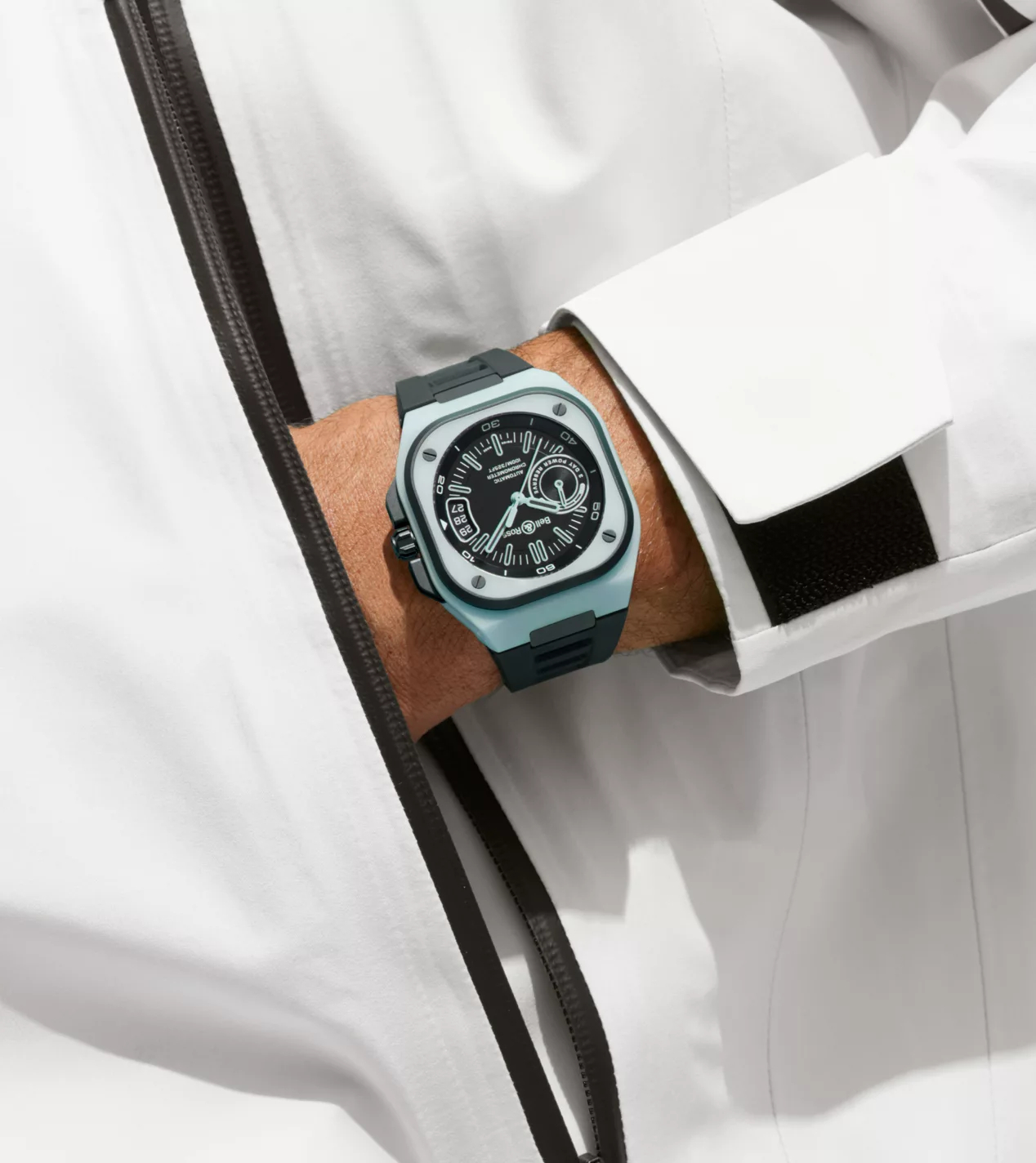 Men's watch / unisex BELL & ROSS, BR-X5 Blue Lum Limited Edition / 41mm, SKU: BRX5R-BLUM-TC/SRB | watchphilosophy.co.uk