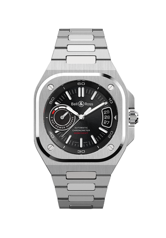 Men's watch / unisex BELL & ROSS, BR-X5 Black Steel / 41mm, SKU: BRX5R-BL-ST/SST | watchphilosophy.co.uk