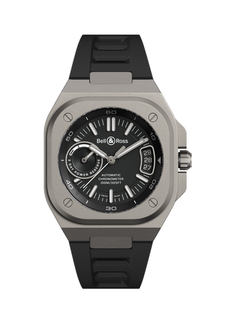 Men's watch / unisex BELL & ROSS, BR-X5 Black Titanium / 41mm, SKU: BRX5R-BL-TI/SRB | watchphilosophy.co.uk