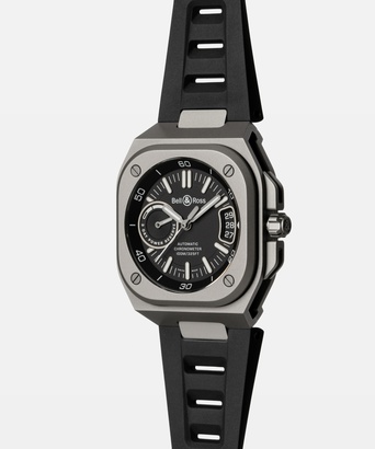 Men's watch / unisex BELL & ROSS, BR-X5 Black Titanium / 41mm, SKU: BRX5R-BL-TI/SRB | watchphilosophy.co.uk