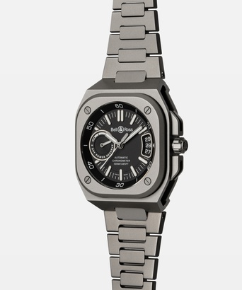Men's watch / unisex BELL & ROSS, BR-X5 Black Titanium / 41mm, SKU: BRX5R-BL-TI/STI | watchphilosophy.co.uk