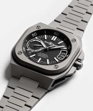 Men's watch / unisex BELL & ROSS, BR-X5 Black Titanium / 41mm, SKU: BRX5R-BL-TI/STI | watchphilosophy.co.uk