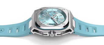 Men's watch / unisex  BELL & ROSS, BR-X5 Ice Blue Steel / 41mm, SKU: BRX5R-IB-ST/SRB | watchphilosophy.co.uk