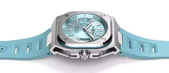 Men's watch / unisex BELL & ROSS, BR-X5 Ice Blue Steel / 41mm, SKU: BRX5R-IB-ST/SRB | watchphilosophy.co.uk