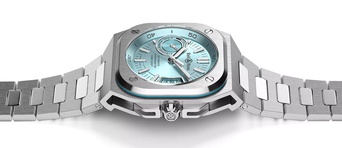 Men's watch / unisex BELL & ROSS, BR-X5 Ice Blue Stee / 41mm, SKU: BRX5R-IB-ST/SST | watchphilosophy.co.uk