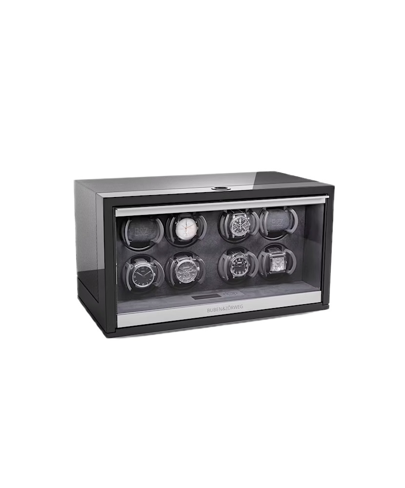 BUBEN & ZORWEG, Neo 8 High-Gloss Carbon Time Mover, SKU: BZN8HGC | watchphilosophy.co.uk
