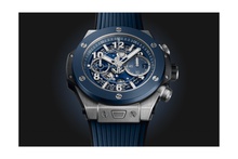 Men's watch / unisex  HUBLOT, Big Bang Unico Titanium Blue Ceramic / 44mm, SKU: 421.NL.5170.RX | watchphilosophy.co.uk