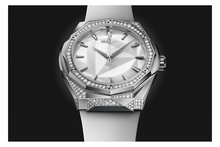 Men's watch / unisex  HUBLOT, Classic Fusion Orlinski Titanium White Alternative Pave / 40mm, SKU: 550.NS.2200.RW.1804.ORL20 | watchphilosophy.co.uk