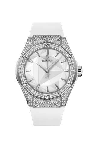 Men's watch / unisex  HUBLOT, Classic Fusion Orlinski Titanium White Pave / 40mm, SKU: 550.NS.2200.RW.1604.ORL20 | watchphilosophy.co.uk