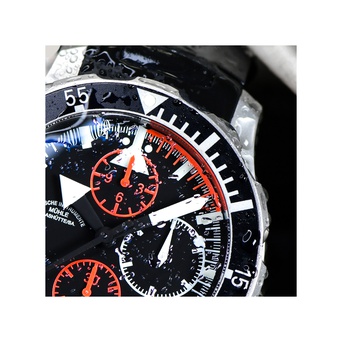 Men's watch / unisex MÜHLE-GLASHÜTTE, S.A.R. Flieger-Chronograph / 45 mm, SKU: M1-41-33-KB | watchphilosophy.co.uk
