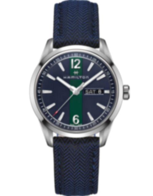 Men's watch / unisex HAMILTON, Broadway Day Date Quartz / 40mm, SKU: H43311941 | watchphilosophy.co.uk