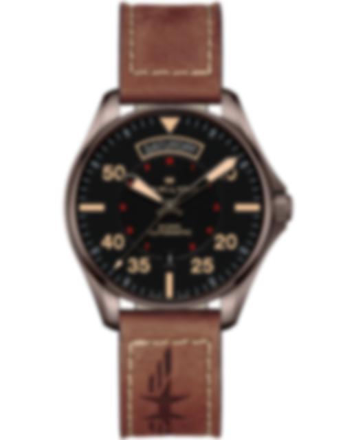 Men's watch / unisex HAMILTON, Khaki Aviation Day Date Auto / 42mm, SKU: H64605531 | watchphilosophy.co.uk