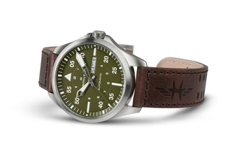 Men's watch / unisex  HAMILTON, Khaki Aviation Pilot Day Date Auto / 42mm, SKU: H64635560 | watchphilosophy.co.uk