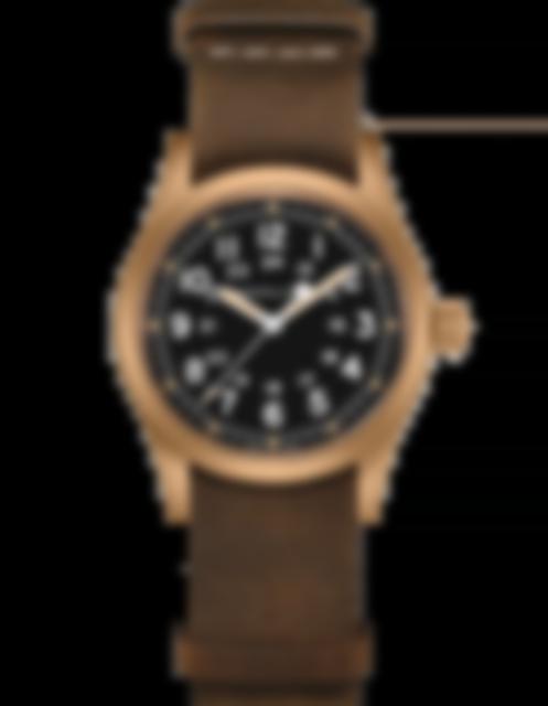 Men's watch / unisex HAMILTON, Khaki Field Mechanical Bronze / 38mm, SKU: H69459530 | watchphilosophy.co.uk