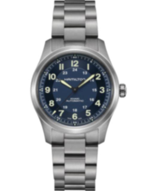 Men's watch / unisex HAMILTON, Khaki Field Titanium Auto / 38mm, SKU: H70205140 | watchphilosophy.co.uk