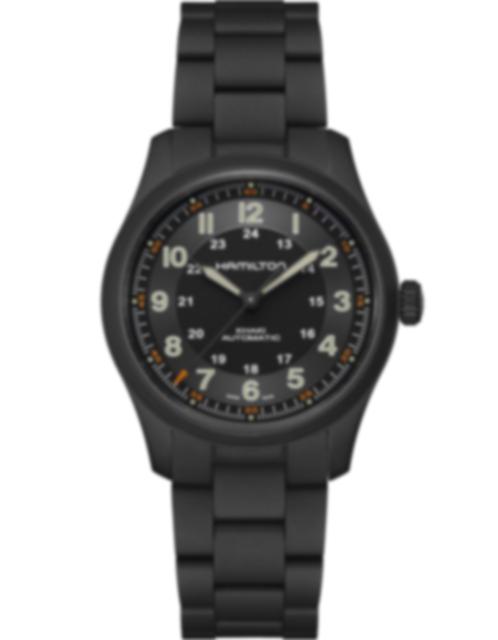 Men's watch / unisex HAMILTON, Khaki Field Titanium Auto / 38mm, SKU: H70215130 | watchphilosophy.co.uk