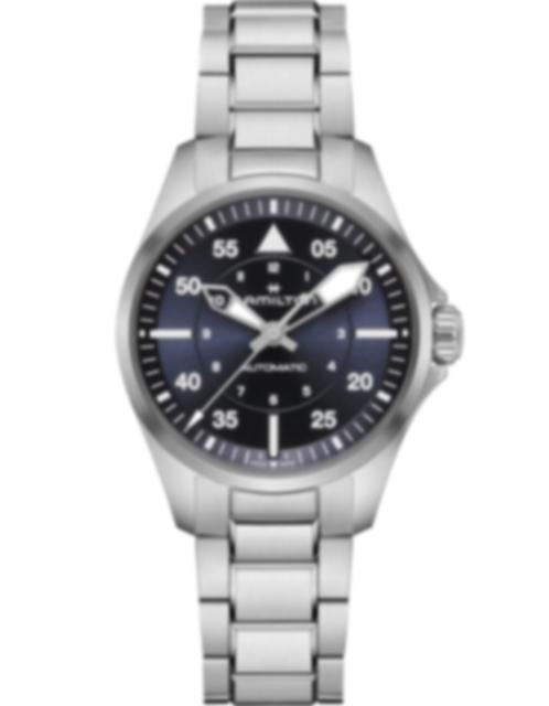 Men's watch / unisex HAMILTON, Khaki Aviation Pilot Auto / 36mm, SKU: H76215140 | watchphilosophy.co.uk