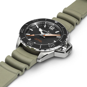 Men's watch / unisex  HAMILTON, Khaki Navy Frogman Auto / 41mm, SKU: H77455331 | watchphilosophy.co.uk