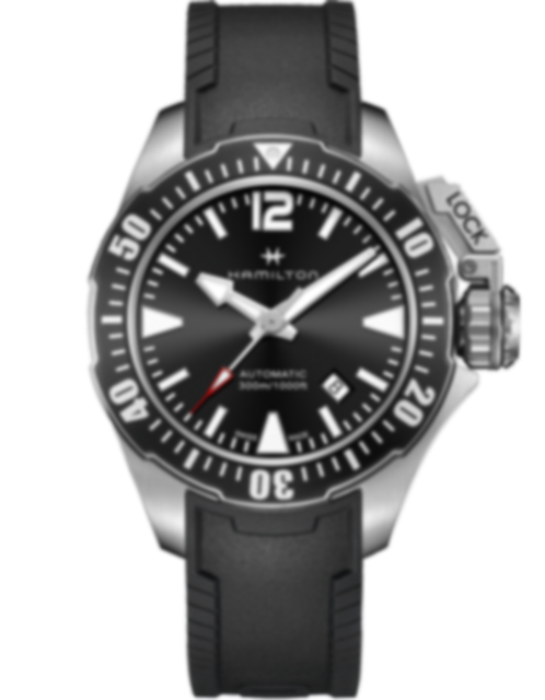 Men's watch / unisex HAMILTON, Khaki Navy Frogman Auto / 42mm, SKU: H77605335 | watchphilosophy.co.uk