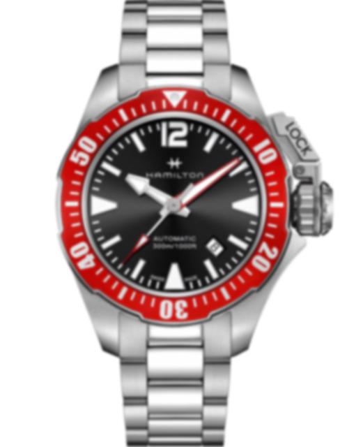 Men's watch / unisex HAMILTON, Khaki Navy Frogman Auto / 42mm, SKU: H77725135 | watchphilosophy.co.uk