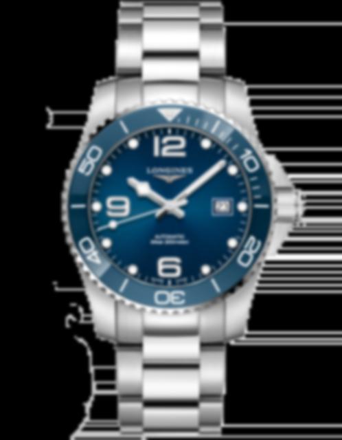 Men's watch / unisex LONGINES, HydroConquest / 41mm, SKU: L3.781.4.96.6 | watchphilosophy.co.uk