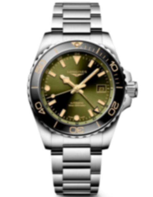 Men's watch / unisex LONGINES, HydroConquest GMT / 41mm, SKU: L3.790.4.06.6 | watchphilosophy.co.uk