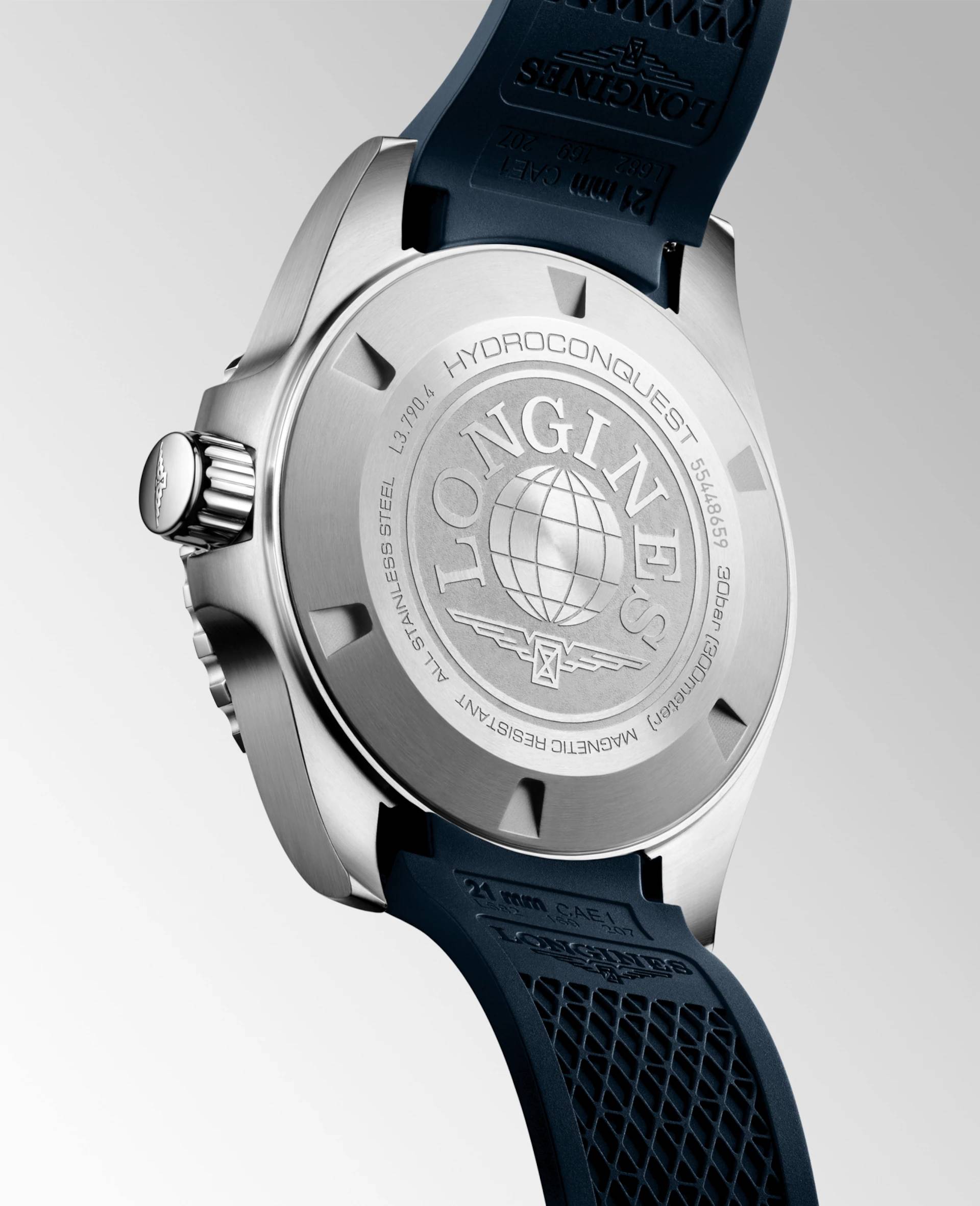 Men's watch / unisex  LONGINES, HydroConquest GMT / 41mm, SKU: L3.790.4.96.9 | watchphilosophy.co.uk