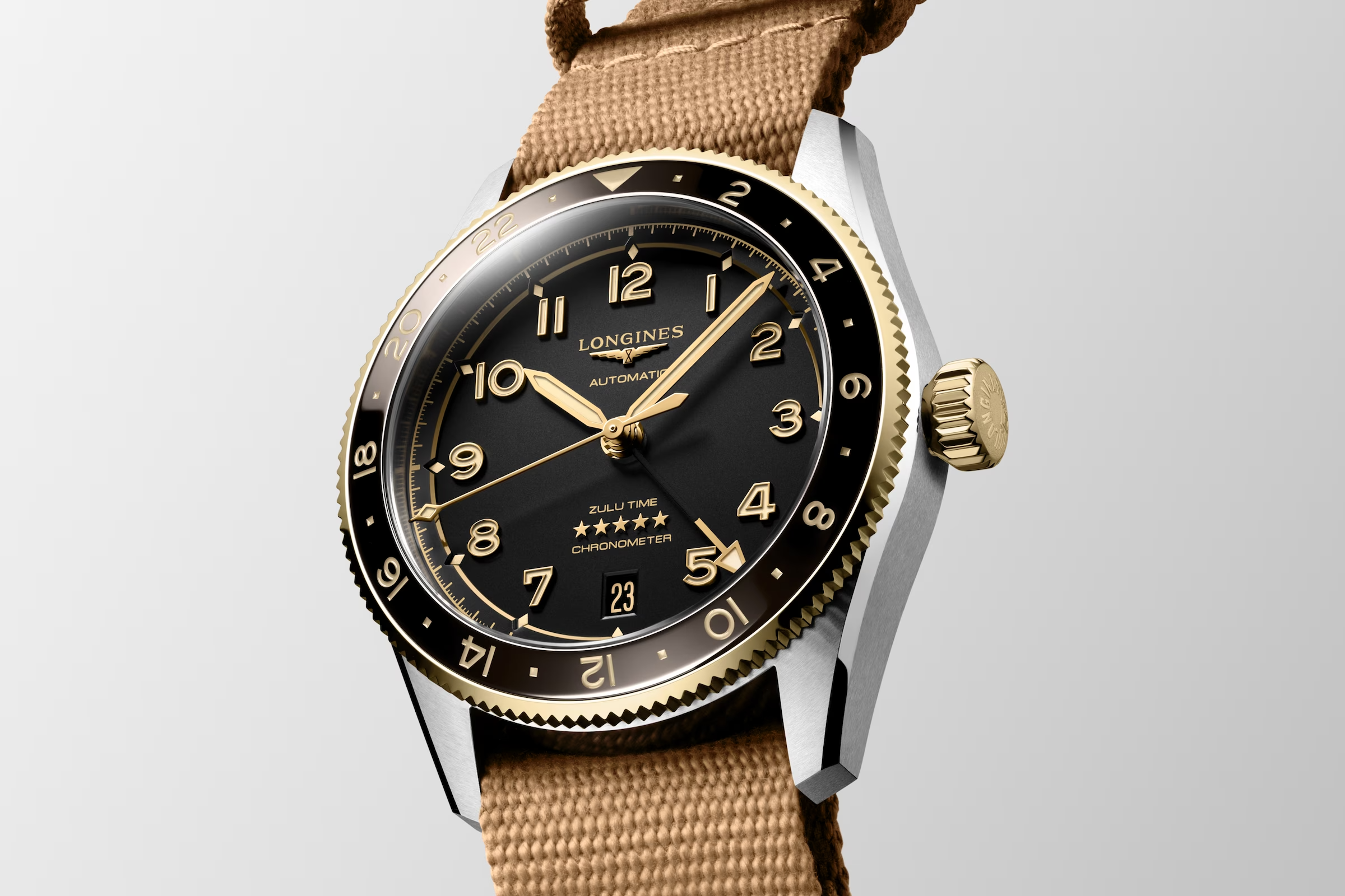 Men's watch / unisex  LONGINES, Spirit Zulu Time / 39mm, SKU: L3.802.5.53.9 | watchphilosophy.co.uk