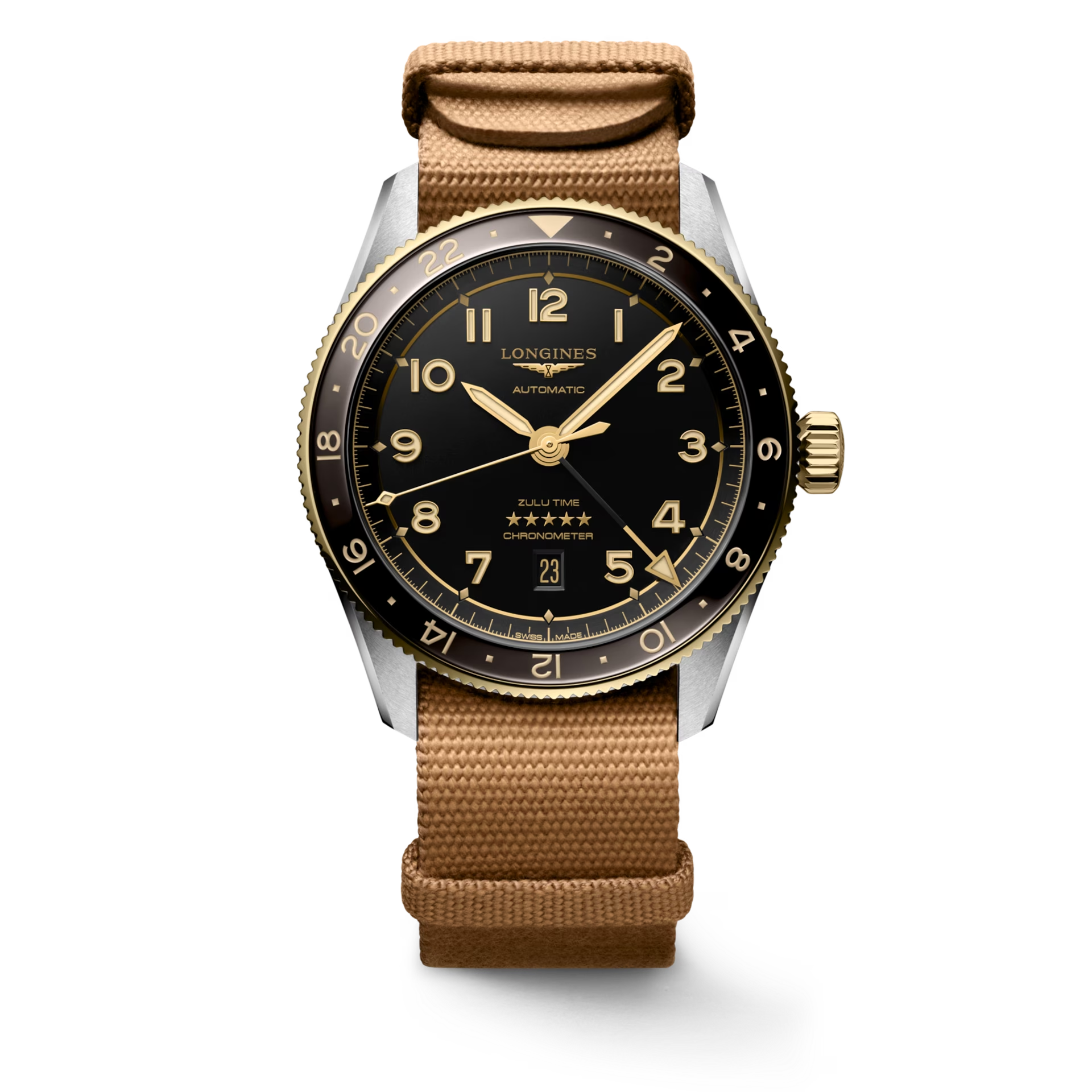 Men's watch / unisex  LONGINES, Spirit Zulu Time / 42mm, SKU: L3.812.5.53.9 | watchphilosophy.co.uk