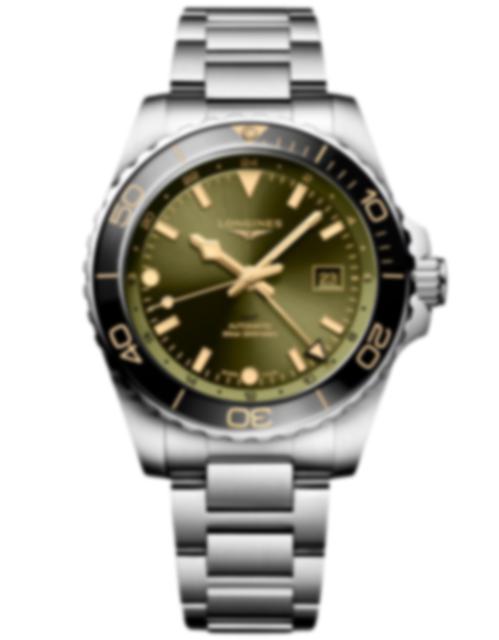 Men's watch / unisex LONGINES, HydroConquest GMT / 43mm, SKU: L3.890.4.06.6 | watchphilosophy.co.uk