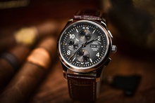 Men's watch / unisex MÜHLE-GLASHÜTTE, Lunova Chronograph / 42.3mm, SKU: M1-43-06-LB | watchphilosophy.co.uk