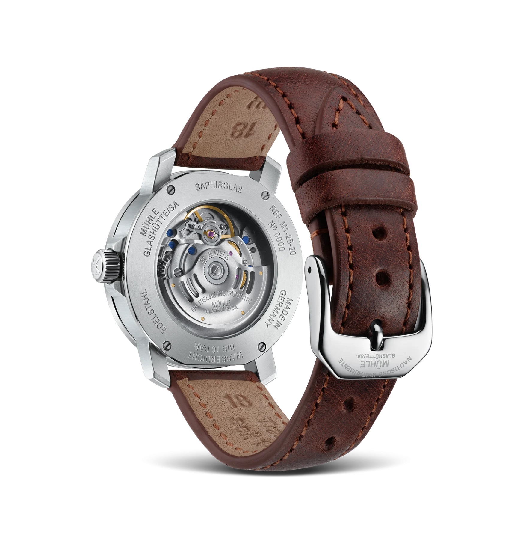 Men's watch / unisex MÜHLE-GLASHÜTTE, 29ER / 36.6 mm, SKU: M1-25-21-LB-II | watchphilosophy.co.uk
